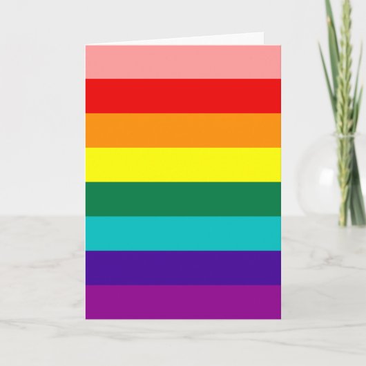 ファーストレインボーゲイプライド旗 カード (正面)