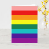 ファーストレインボーゲイプライド旗 カード (黄色い花)