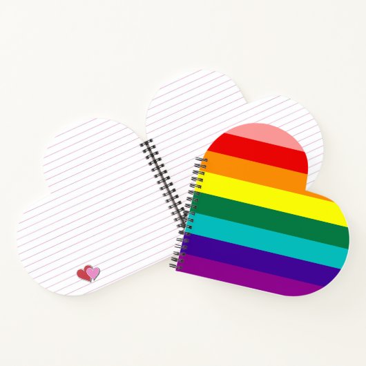 ファーストレインボープライド国旗 ノートブック (内部)