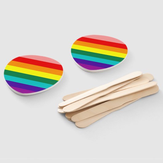 ファーストレインボープライド国旗 ハンドファン (組立なし)