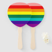 ファーストレインボープライド国旗 ハンドファン (正面&裏面)