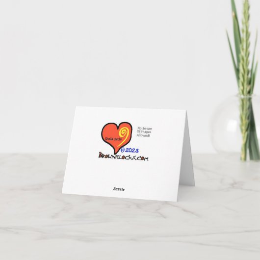 ファーストレスポンダーゴールデンシルエットのグリーティングカード カード (裏面)