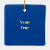 ファーストレスポンダーゴールデンシルエットクリスマスオーナメント セラミックオーナメント (裏面)