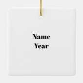 ファーストレスポンダースシルエットのクリスマスオーナメント セラミックオーナメント (裏面)