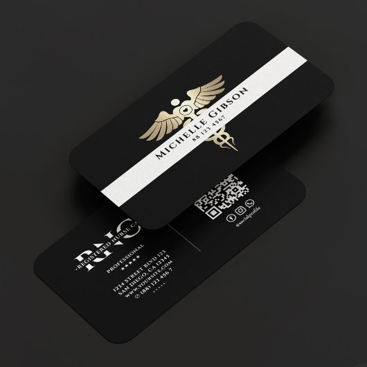 ファーストレスポンダーレスキュー医療ナースEMSカドゥセウス 名刺