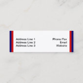 ファーストレスポンダー消防士青炎バッジ スキニー名刺 (裏面)