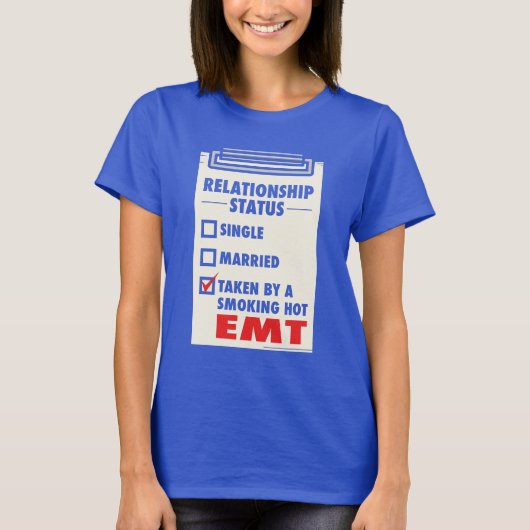 ファーストレスポンダーEMTガールフレンド Tシャツ (正面)