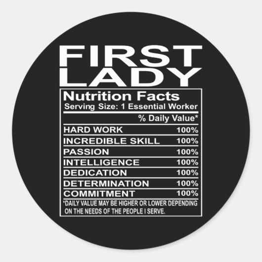 ファーストレディ・チャーチの感謝 ラウンドシール (正面)