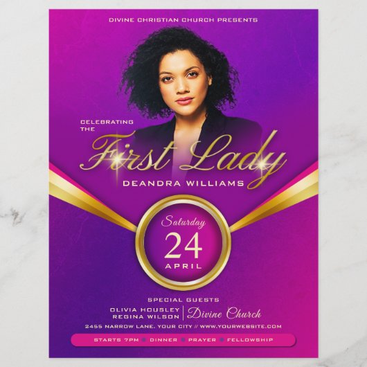 ファーストレディ・デイ感謝の教会 チラシ (正面)