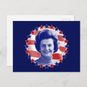 ファーストレディ・ベティ・フォードの星とストライプ ポストカード (正面/裏面)