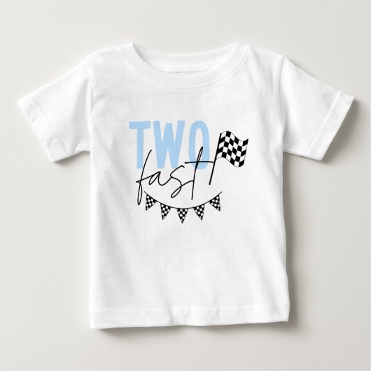 ファーストレーサー2ndバースデーシャツ2枚 ベビーTシャツ (正面)