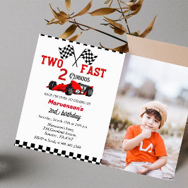 ファーストレースカーボーイズ2nd誕生日パーティー 招待状