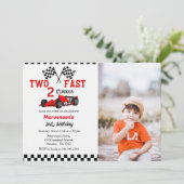 ファーストレースカーボーイズ2nd誕生日パーティー 招待状 (スタンド正面)