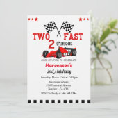 ファーストレースカーボーイ2歳の誕生日パーティー 招待状 (スタンド正面)