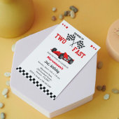 ファーストレースカーボーイ2歳の誕生日パーティー 招待状