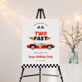 ファーストレースカーボーイ2ndバースデーウェルカムサイン