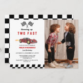 ファーストレースカーボーイ2nd合同誕生日パーティー 招待状 (正面/裏面)