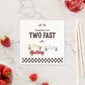 ファーストレースカー誕生日パーティー2 スタンダードカクテルナプキン (インサイチュ)