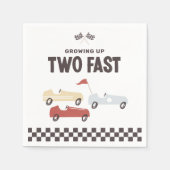 ファーストレースカー誕生日パーティー2 スタンダードカクテルナプキン (正面)