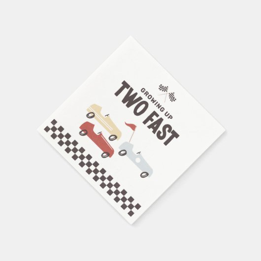 ファーストレースカー誕生日パーティー2 スタンダードカクテルナプキン (角)