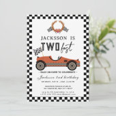 ファーストレースカー誕生日パーティー2 招待状 (スタンド正面)