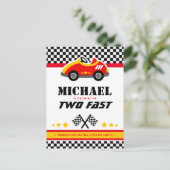 ファーストレースカー2台サンキューカード ポストカード (スタンド正面)