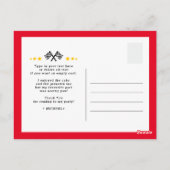 ファーストレースカー2台サンキューカード ポストカード (裏面)