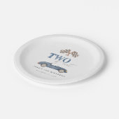 ファーストレースカー2台 ペーパープレート (アングル)