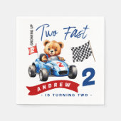 ファーストレースカー2nd誕生日 スタンダードカクテルナプキン (正面)