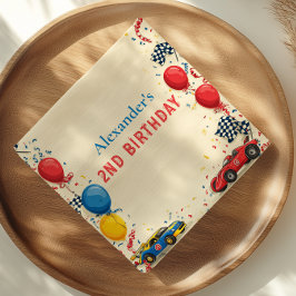 ファーストレースカー2nd誕生日 スタンダードカクテルナプキン