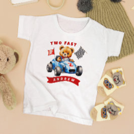 ファーストレースカー2nd誕生日 トドラーTシャツ