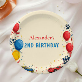 ファーストレースカー2nd誕生日 ペーパープレート