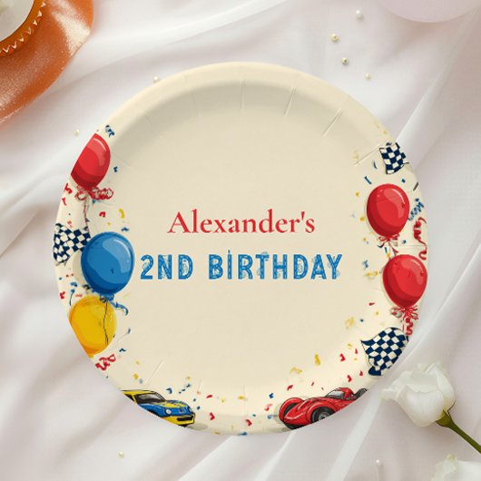 ファーストレースカー2nd誕生日 ペーパープレート
