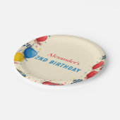 ファーストレースカー2nd誕生日 ペーパープレート (アングル)