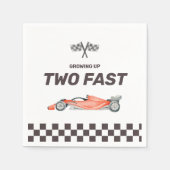 ファーストレースカー2nd Boy's Birthday Party スタンダードカクテルナプキン (正面)