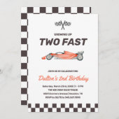 ファーストレースカー2nd Boy's Birthday Party 招待状 (正面/裏面)