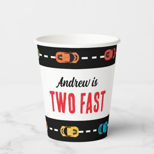 ファーストレーストラックボーイズバースデーパーティー 紙コップ (裏面)