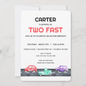 ファーストレーストラック2ndバースデーボーイ 招待状 (正面)