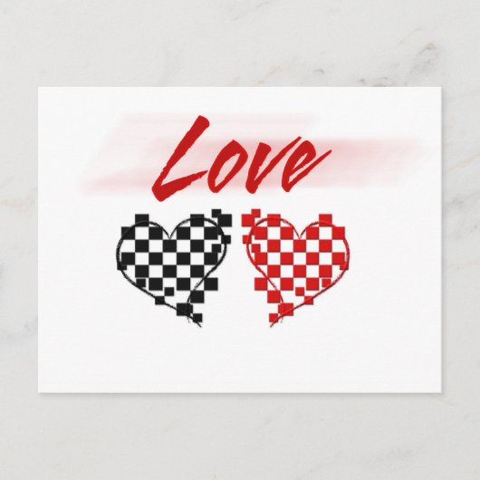 ファーストレーンでの愛 – ナスカーファン向け ポストカード (正面)