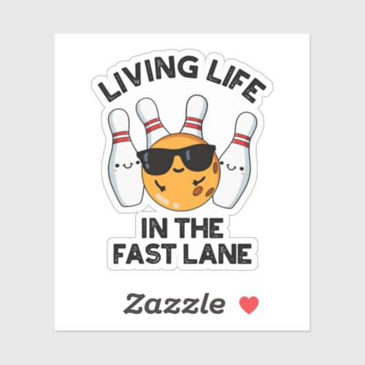 ファーストレーンでの生活おもしろいボーリング シール (シート)