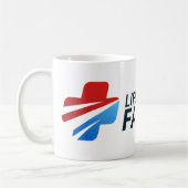 ファーストレーンのマグの生命 コーヒーマグカップ (左)