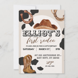 ファーストロデオウェスタンカウボーイ招待状 招待状