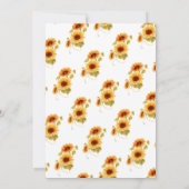 ファーストロデオウェスタン女性のカーボーイ1st誕生日 招待状 (裏面)