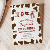 ファーストロデオウエスタンカウボーイファースト誕生日インビタティ 招待状