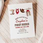 ファーストロデオウエスタンカウボーイファースト誕生日インビタティ 招待状