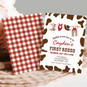 ファーストロデオウエスタンカウボーイファースト誕生日インビタティ 招待状