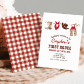 ファーストロデオウエスタンカウボーイファースト誕生日 招待状