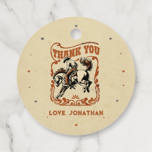 ファーストロデオウエスタンカウボーイ誕生日 フェイバータグ (裏面)