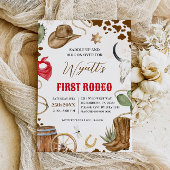 ファーストロデオウエスタンカウボーイ1st誕生日招待状 招待状