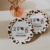 ファーストロデオウエスタンカウボーイ1st誕生日紙プラット ペーパープレート